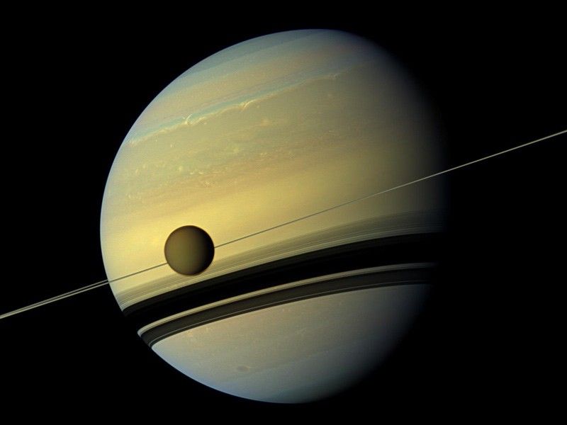 Saturn and Titan