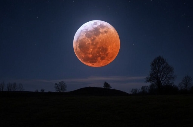 How does lunar eclipse look like
