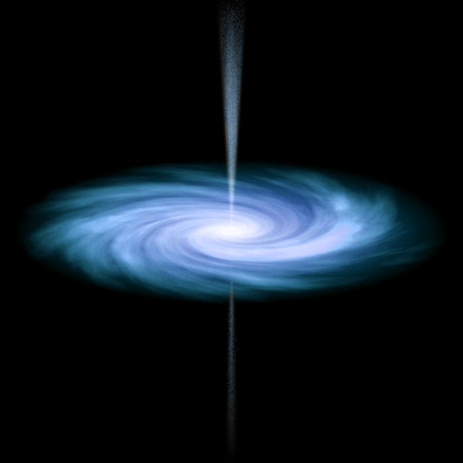 Animation of quasar