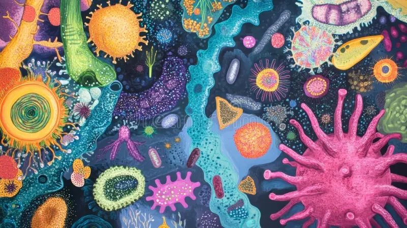 Bacteria and viruses in microbiology