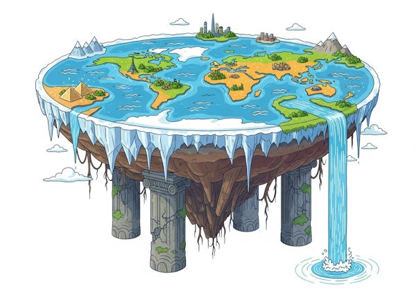 Gravity on flat earth