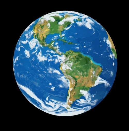 Our planet Earth view from space