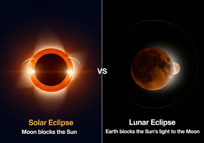 Solar vs Lunar Eclipse: what is the difference?