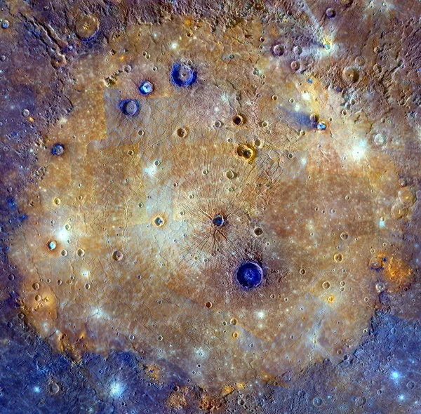 Impact basin and terrain on Mercury
