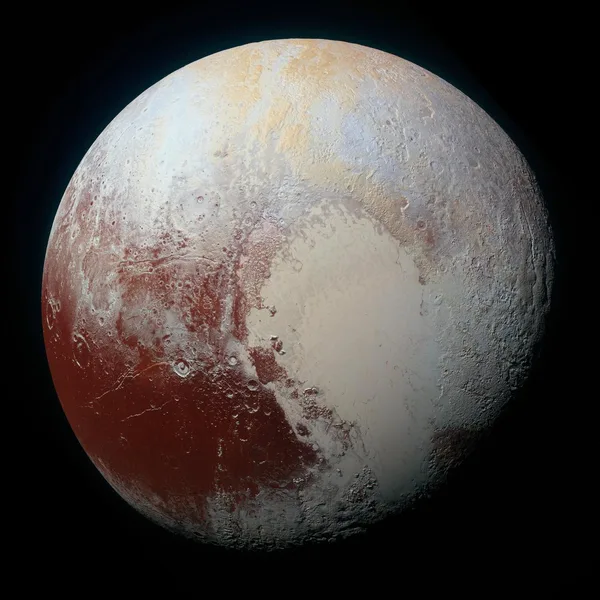 Heart-shaped region and terrains on Pluto