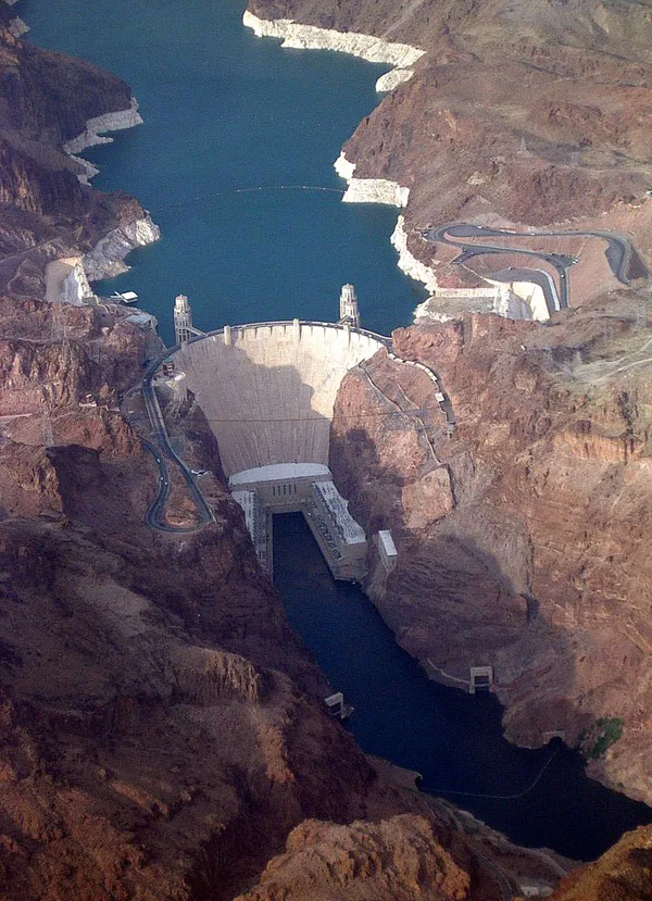 Hydroelectric dam representing energy and work